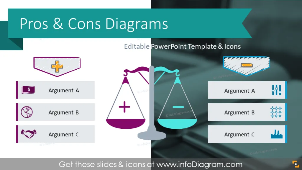 Pros Cons Diagrams Comparison Charts Ppt Template Lupon Gov Ph Sexiz Pix