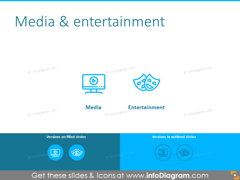 Media and entertainment symbols