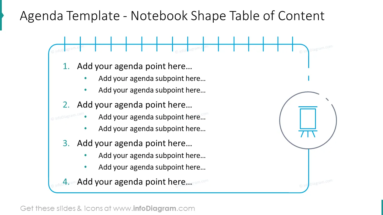 exaggeration the purpose Nomination Agenda template showed with notebook shape table