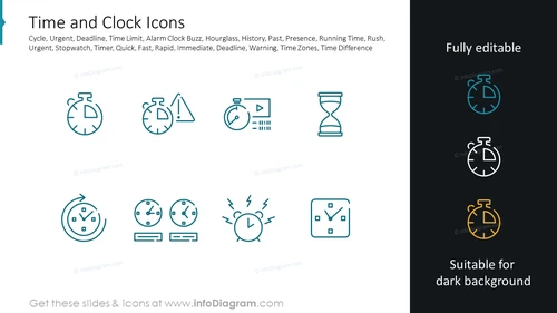 Time and Clock Icons