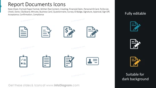 Report Documents Icons