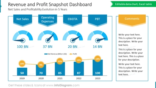 Revenue and Profit Snapshot Dashboard