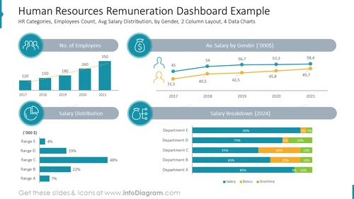 Human Resources Remuneration Dashboard Example