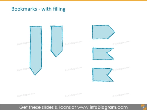  Bookmarks with filling