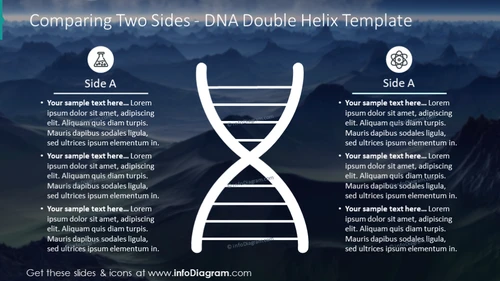 DNA Double Helix Comparison (PPT Slide) - infoDiagram