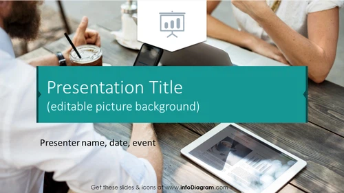 Presentation title with picture background
