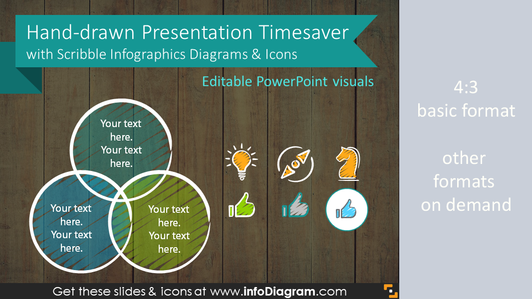 Unique Presentation Timesaver hand drawn PPT Diagrams Icons