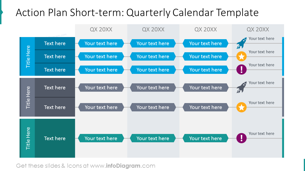 Quarterly Action Plan Template For PowerPoint 