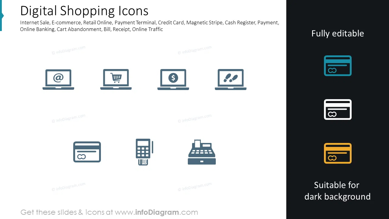Digital Shopping Icons