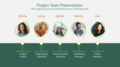 Project Team Presentation - Eco Green Project PowerPoint Template