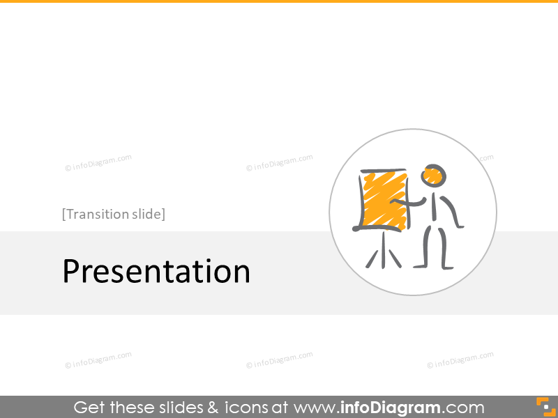 presenting transition slide section scribble icons powerpoint
