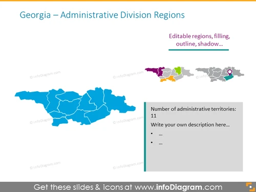 Georgia Administrative Regions​ map