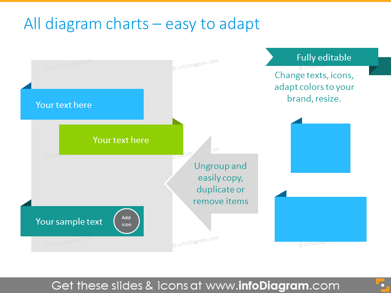 Free Infographics Diagrams and Symbols (PPT icons and shapes)