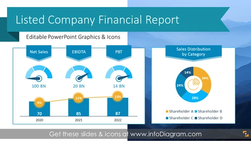 Listed Company Financial Report Presentation  (PPT Template)