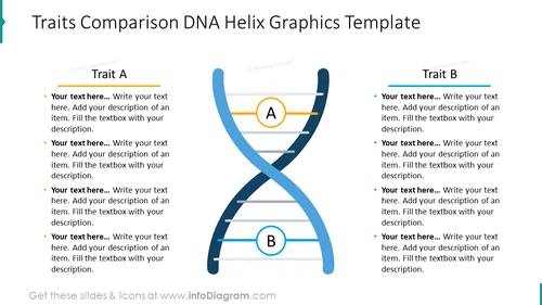 Traits comparison DNA Helix graphics