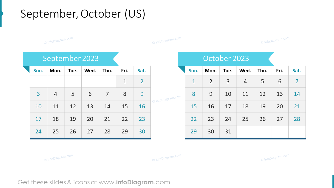 September October 2022 US Calendar