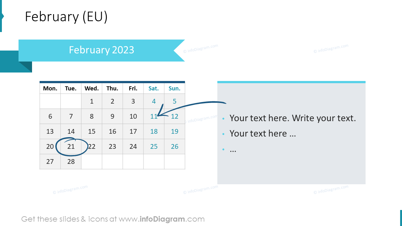 March 2022 EU Calendars
