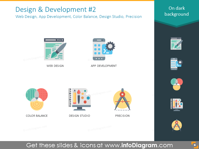 web design, app development, color balance, design studio, precision