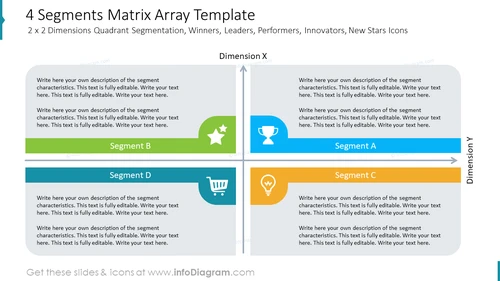 4 Segments Matrix Array Template