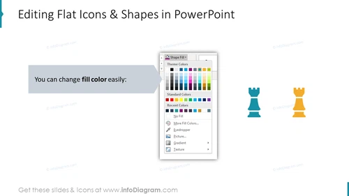 Editing Flat Icons & Shapes in PowerPoint