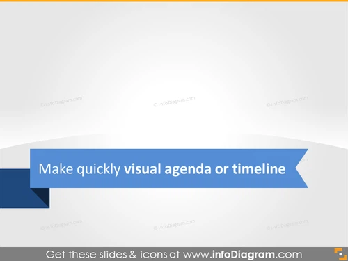Business visual agenda or timeline