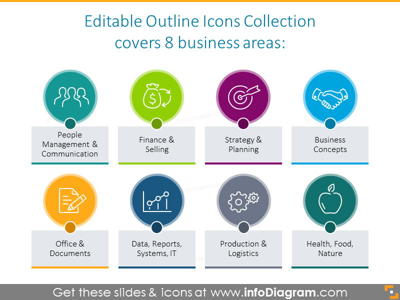 Editable Outline Icons Collection