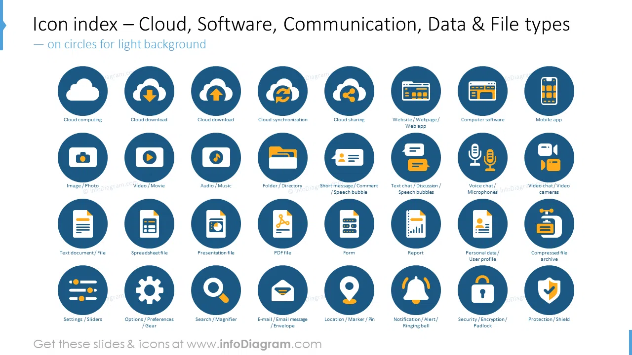 Icon index: cloud, software, communication, data 