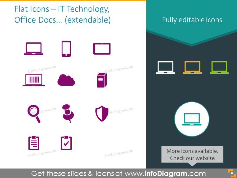  IT Technology, Office Docs icons