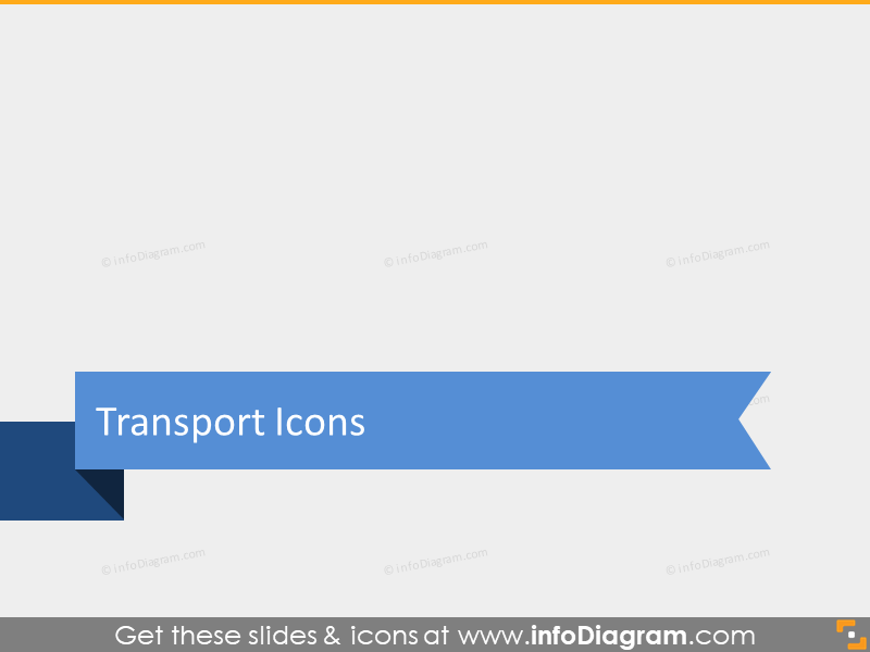 Logistics icons bundle Transportation
