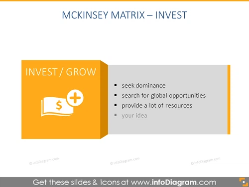 McKinsey Matrix Invest Element PPT Template