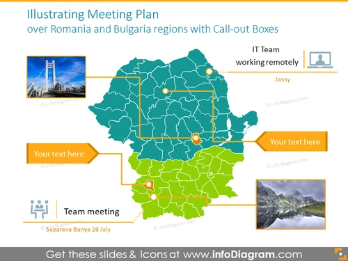 Meeting Plan over Romania and Bulgaria regions
