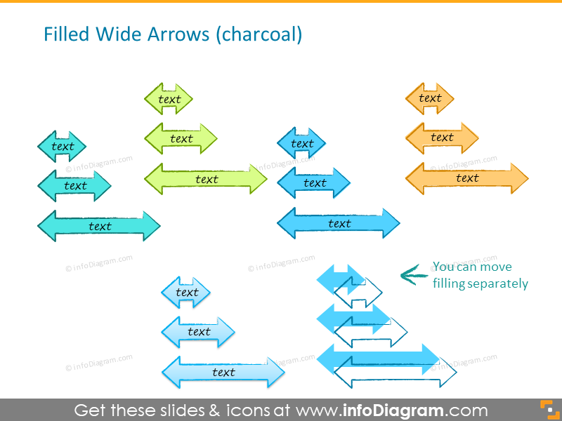 handdrawn flow diagram charcoal line style powerpoint