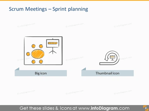 icon sprint planning scrum meeting