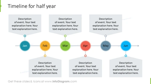 Half-a-Year Timeline Slide