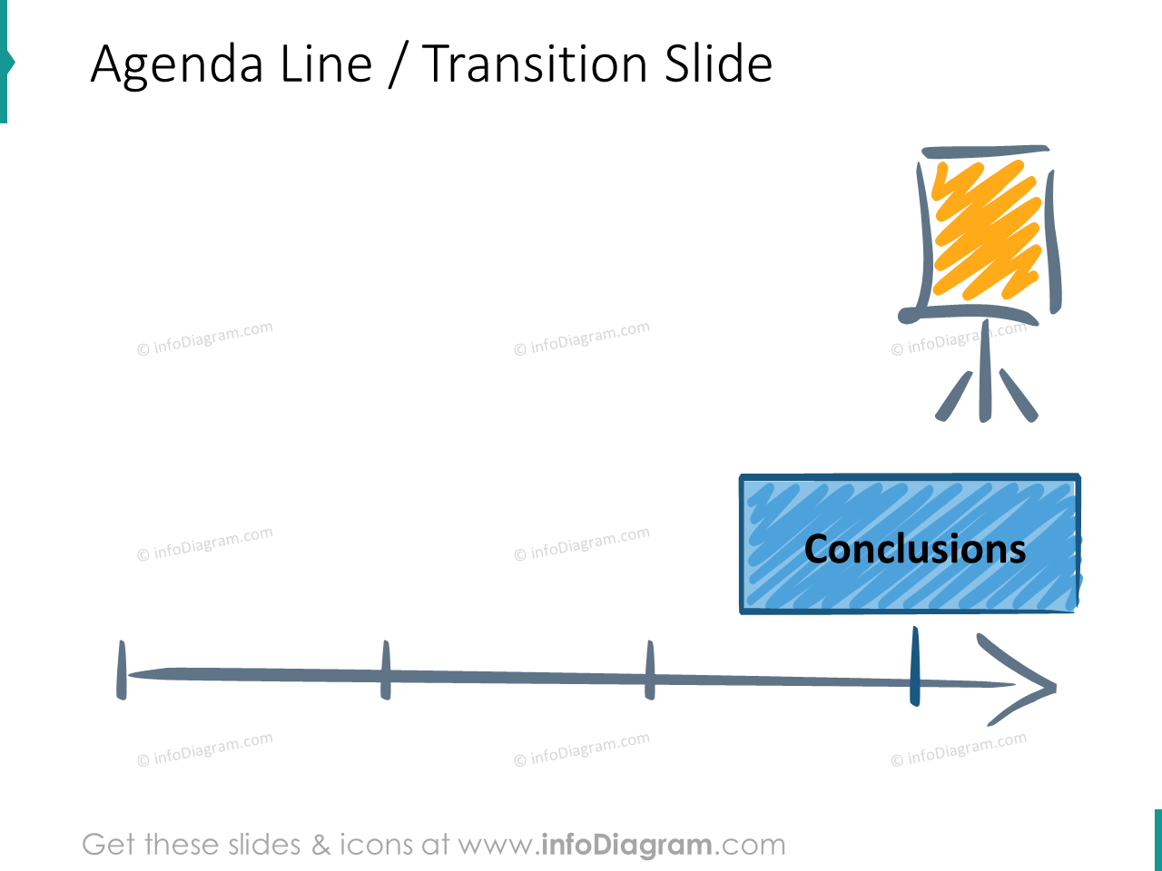 motivation training agenda transition slide conclusion icons ppt clipart