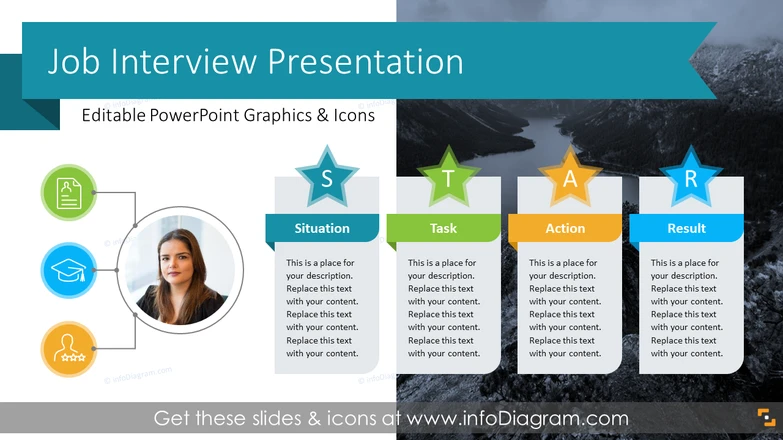 Job Interview Self Introduction PowerPoint (PPT Template)
