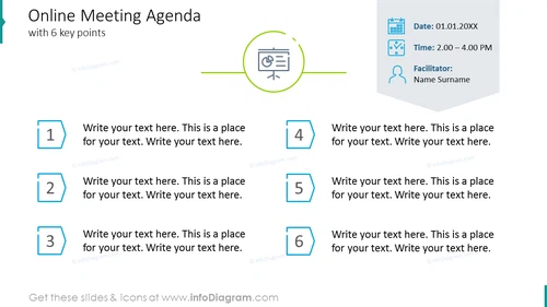 Online Meeting Agenda With Six Key Points