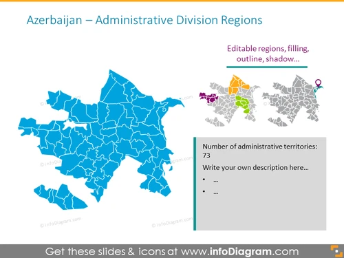 Azerbaijan Administrative Regions​ map