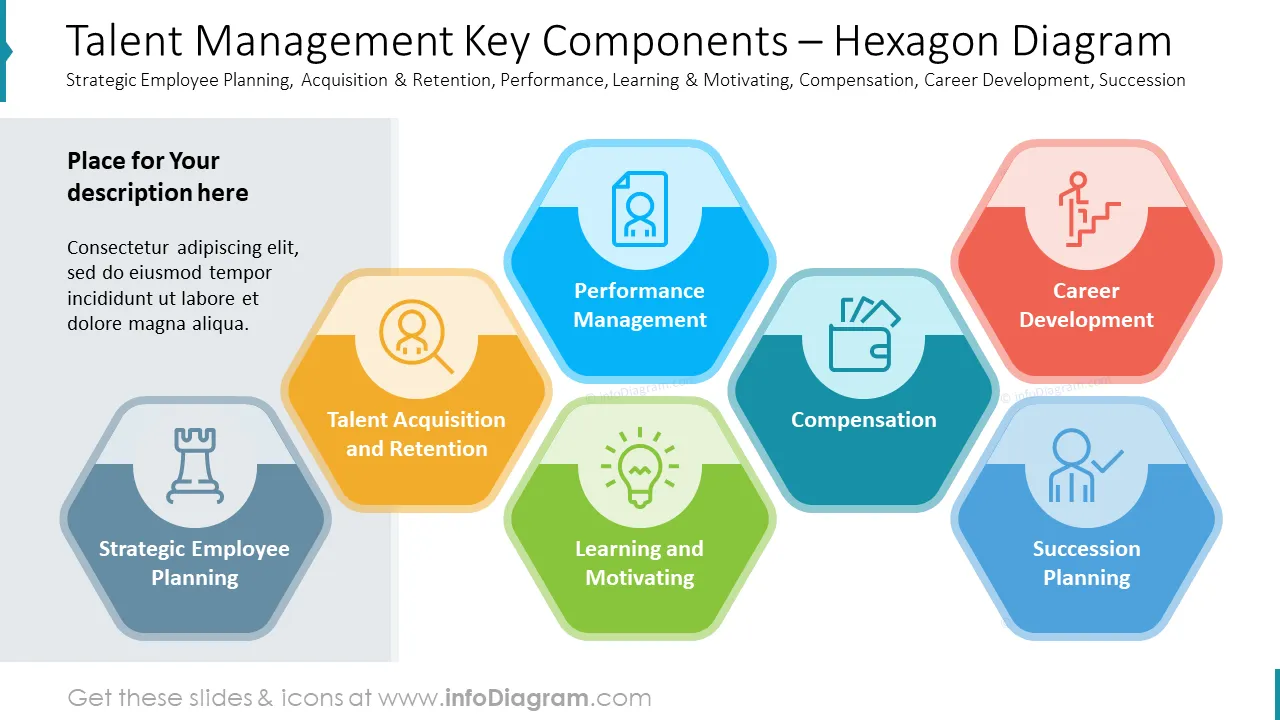 Talent Management - Key Components of Talent Management Infographic Slide