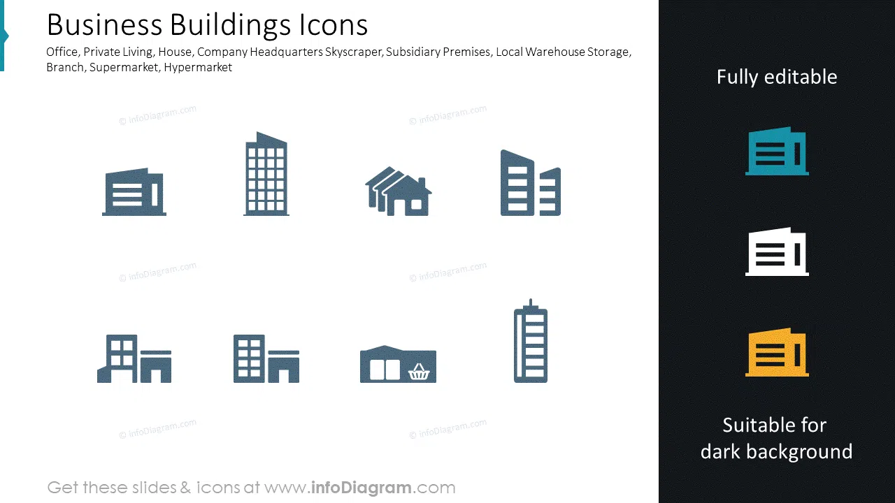Business Buildings Icons