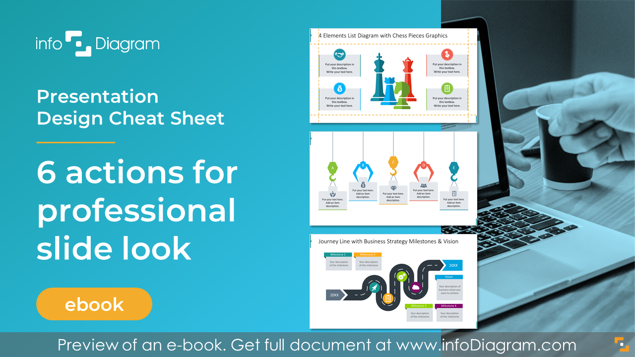 6 Slide Design Tips PowerPoint Best Practices ebook title