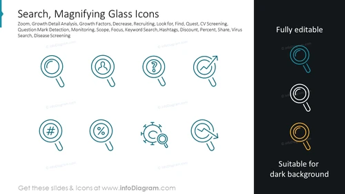 Search, Magnifying Glass Icons