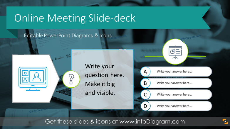 Online Meeting Outline Slide-deck (PPT Template)