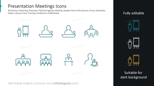Presentation Meetings Icons