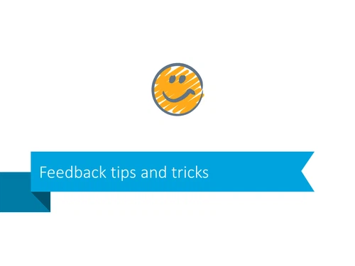 Tricks feedback tips powerpoint slide stripe