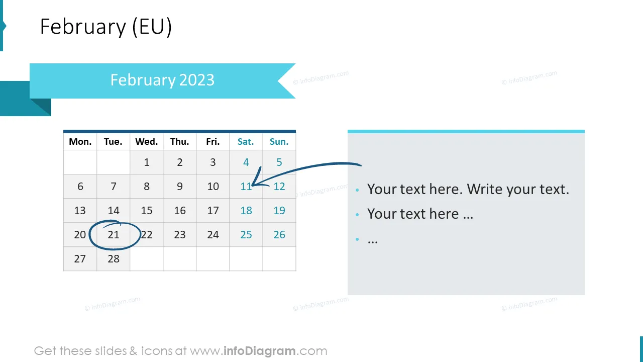 March 2022 EU Calendars