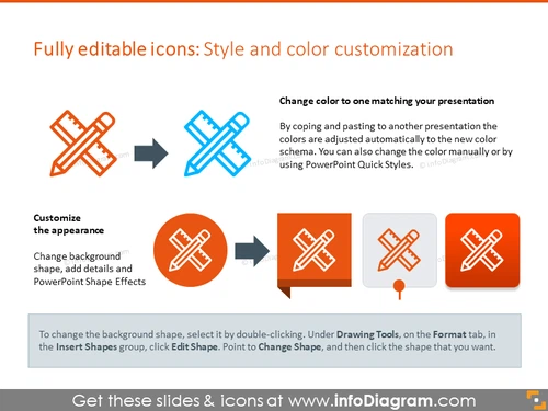 Example of style and color customization slide