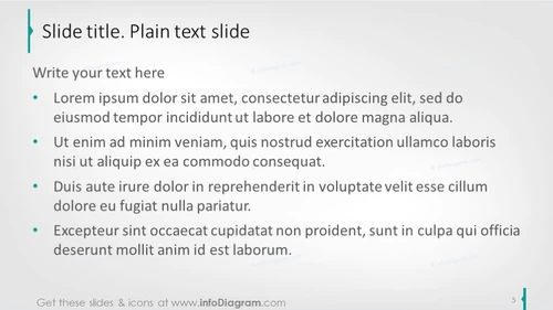 Example of the text slide 