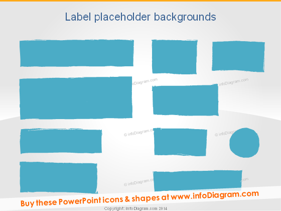 Hand written Rectangle Label PowerPoint placeholder
