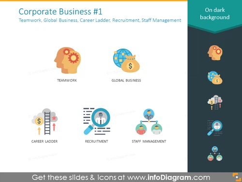 Teamwork, Global Business, Career Ladder, Recruitment, Staff Management